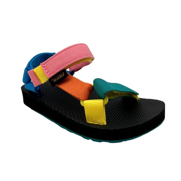 Teva Toddler Girl's Sport Sandals Size 9 Multicolor Lightweight Adjust Straps - Picture 2 of 16